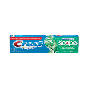 Dentifrice Crest Complete Whitening & Scope, menthe fraîche, 76 ml