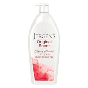 Lotion pour peau sèche Jergens Original Scent | Hydratation longue durée | Essence de cerise et d'amande | 940 ml