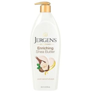 Hergens Hydratant pour le corps pour peau humide avec huile de beurre de karité, lotion sous douche pour peau sèche, à absorption rapide - 946ml