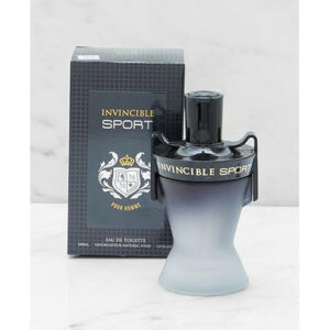 INVINCIBLE SPORT Parfum ambré pour homme Cologne 3,4 Oz EDT Eau de Toilette