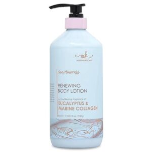 Lotion corporelle régénérante aux minéraux de la mer Morte Manna Kadar Beauty, eucalyptus et collagène marin - Crée une couche d'hydratation, rend la peau lisse et rajeunie, hydrate, non grasse, apaise les peaux sèches