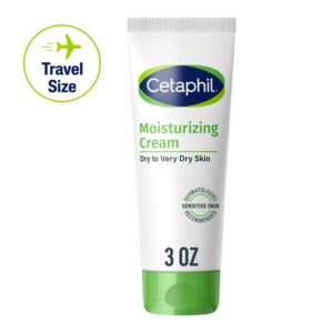 Crème hydratante Cetaphil format voyage pour peaux très sèches à sèches, non parfumée, 3 fl oz