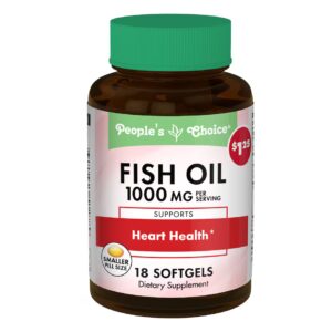 Gélules d'huile de poisson People's Choice 1000 mg, 24 unités