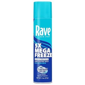 Rave hair spray 5x mega freeze311g