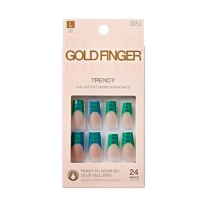 Gold finger 24nails