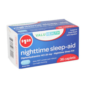 Value health diphenhydramine HCI 25mg -Antihistamine 36tabs