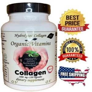 Organic vitamins collagen  with vit c - 1000mg 120caps