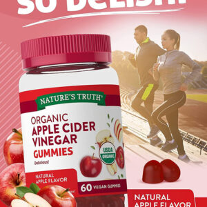 Nature's truth apple cider vinegar gummies 120 vegan gummies