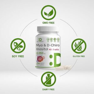 Deal suplement myo &D-Chiro inositol 240 vegetarian capsules