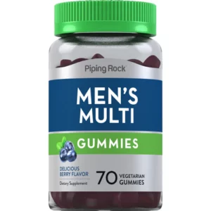 Piping rock men's multivitamin + B12,D3, Zinc 70gummies